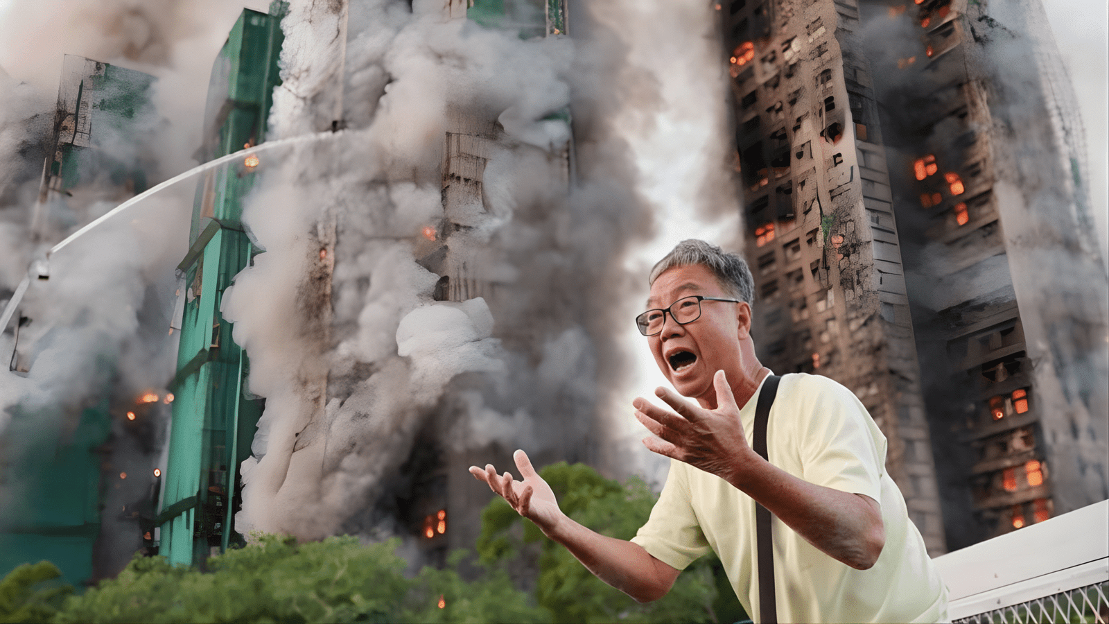 hong kong fire at least 14 dead as more than 700 firefighters tackle blaze , ہانگ کانگ میں آگ: 14 افراد ہلاک جبکہ 700 سے زائد فائر فائٹرز آگ بجھانے میں مصروف